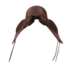 Selle de dressage Mantegna avec longs taquets Acavallo Marron foncé