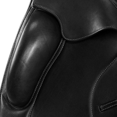 Selle de dressage Leonardo avec panneaux en laine Acavallo Noir