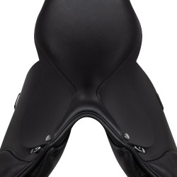 Selle d'équitation en cuir Mercury Equestro Noir