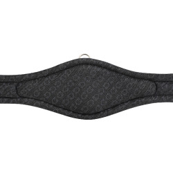 Sangle obstacle en cuir modelé Equestro Marron foncé