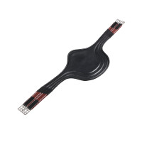 Sangle bavette obstacle en cuir Desiree Equestro Noir