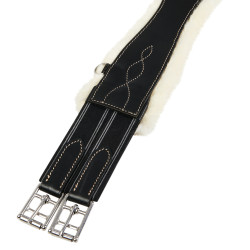 Sangle obstacle en cuir avec mouton synthétique Alizee Equestro Noir Sangle obstacle en cuir avec mouton synthétique Alizee Equestro Noir