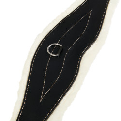 Sangle obstacle en cuir avec mouton synthétique Alizee Equestro Noir Sangle obstacle en cuir avec mouton synthétique Alizee Equestro Noir