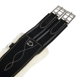 Sangle obstacle en cuir avec mouton synthétique Alizee Equestro Noir Sangle obstacle en cuir avec mouton synthétique Alizee Equestro Noir
