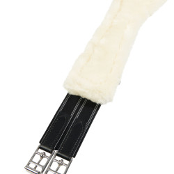 Sangle obstacle en cuir avec mouton synthétique Alizee Equestro Noir Sangle obstacle en cuir avec mouton synthétique Alizee Equestro Noir