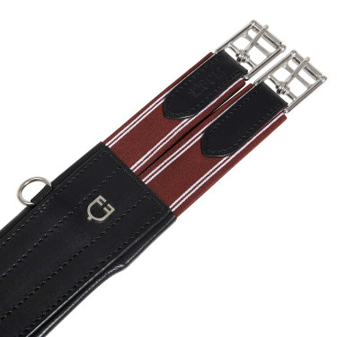 Sangle obstacle en cuir avec bandes élastiques Amelie Equestro Sangle obstacle en cuir avec bandes élastiques Amelie Equestro