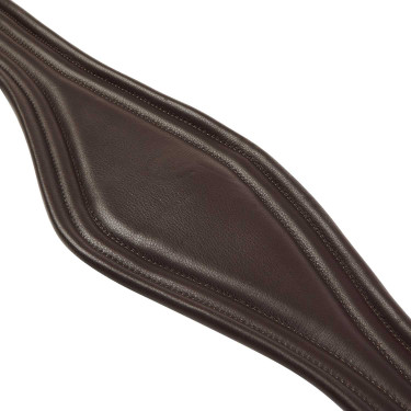 Sangle obstacle en cuir avec bandes élastiques Amelie Equestro Marron foncé Sangle obstacle en cuir avec bandes élastiques Amelie Equestro Marron foncé