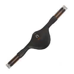Sangle bavette obstacle Equestro Marron foncé