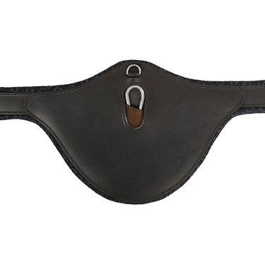 Sangle bavette obstacle Equestro Marron foncé