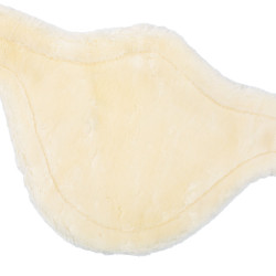 Spring-singel in leer met afneembare synthetische wol van Acavallo Cognac Bruin