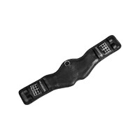 Sangle de dressage en cuir avec logo gravé Equestro Noir Sangle de dressage en cuir avec logo gravé Equestro Noir
