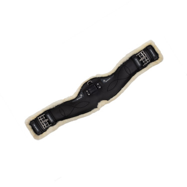 Korte singel van gel en PVC met roestvrijstalen gespen en ecologische wol Acavallo Korte singel van gel en PVC met roestvrijstalen gespen en ecologische wol Acavallo