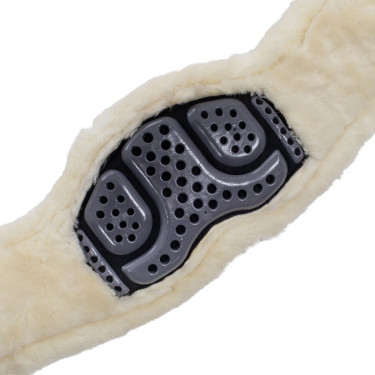 Korte singel van gel en PVC met roestvrijstalen gespen en ecologische wol Acavallo Korte singel van gel en PVC met roestvrijstalen gespen en ecologische wol Acavallo