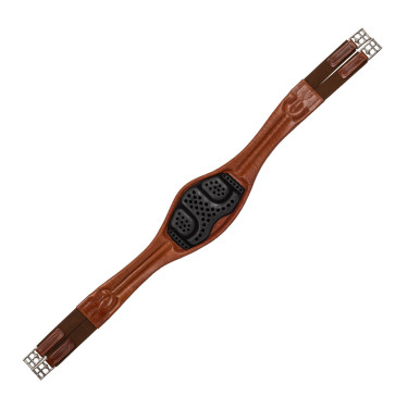 Sangle anatomique obstacle en cuir souple Acavallo Cognac Sangle anatomique obstacle en cuir souple Acavallo Cognac