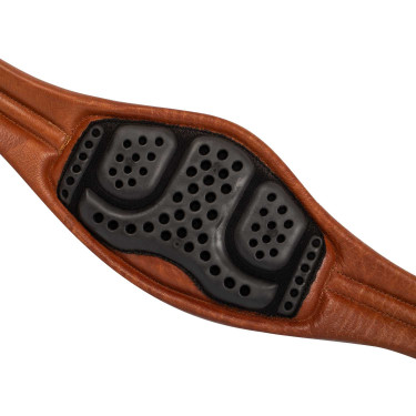 Sangle anatomique obstacle en cuir souple Acavallo Cognac Sangle anatomique obstacle en cuir souple Acavallo Cognac