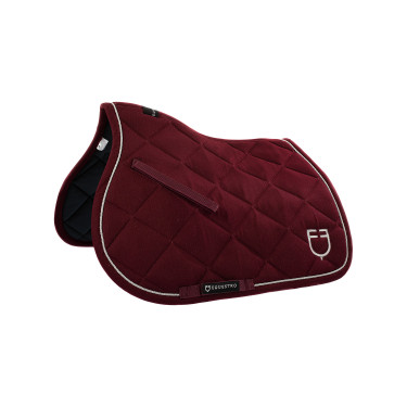 Tapis de selle obstacle en coton avec galons et logo Diamond Equestro Tapis de selle obstacle en coton avec galons et logo Diamond Equestro