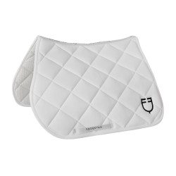 Zadeldekje springen van technische stof White Line Edition Equestro Wit