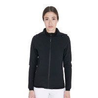 Aangepaste softshell-jas met fleecevoering voor dames Gardena Equestro Zwart Aangepaste softshell-jas met fleecevoering voor dames Gardena Equestro Zwart