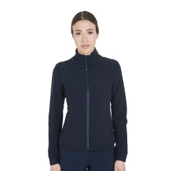 Veste technique femme en tissu perforé Hamar Equestro Marine Bleu marine