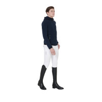 Veste softshell ajustée homme avec polaire intérieur Livigno Equestro Marine Bleu marine
