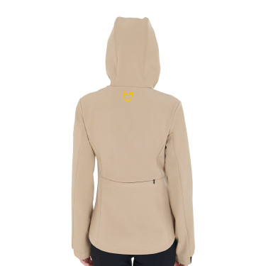Veste softshell ajustée femme avec poches dissimulées Equestro Beige