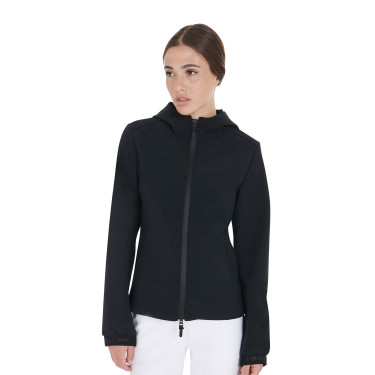 Aangesloten softshell damesjas met verborgen zakken Equestro Zwart