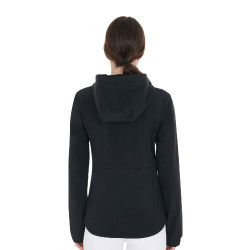 Aangesloten softshell damesjas met verborgen zakken Equestro Zwart