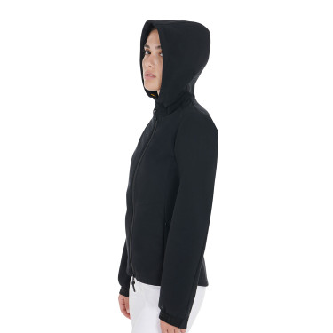 Aangesloten softshell damesjas met verborgen zakken Equestro Zwart