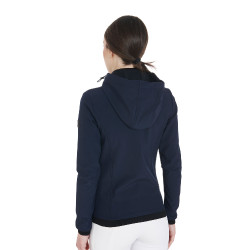 Aangepaste softshell-jas met fleecevoering voor dames Gardena Equestro Marine Marineblauw