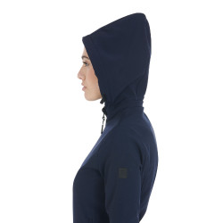 Aangepaste softshell-jas met fleecevoering voor dames Gardena Equestro Marine Marineblauw