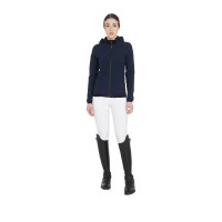 Veste softshell ajustée avec polaire intérieur femme Gardena Equestro Marine Bleu marine