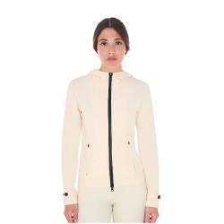 Aangesloten softshell-jas met winddichte rits voor dames Equestro Antiek wit Beige