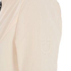 Veste softshell ajustée avec fermeture éclair coupe-vent femme Equestro Blanc antique Beige
