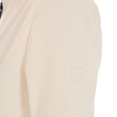 Veste softshell ajustée avec fermeture éclair coupe-vent femme Equestro Blanc antique Beige