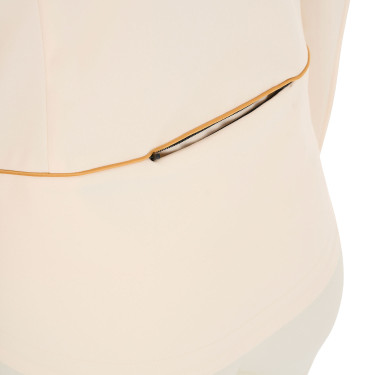 Veste softshell ajustée avec fermeture éclair coupe-vent femme Equestro Blanc antique Beige
