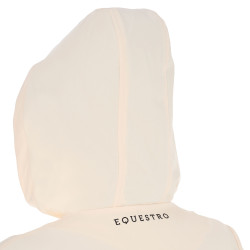 Veste softshell ajustée avec fermeture éclair coupe-vent femme Equestro Blanc antique Beige