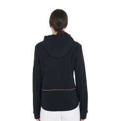Aangesloten softshell-jas met winddichte rits voor dames Equestro Zwart