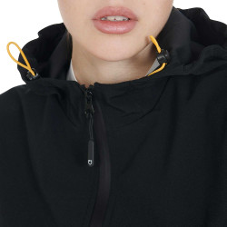 Aangesloten softshell-jas met winddichte rits voor dames Equestro Zwart