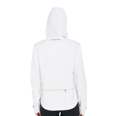 Veste softshell ajustée avec fermeture éclair coupe-vent femme Equestro Blanc