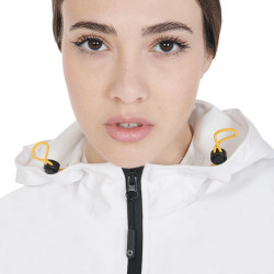 Veste softshell ajustée avec fermeture éclair coupe-vent femme Equestro Blanc