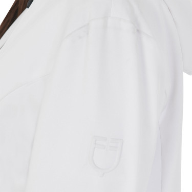 Veste softshell ajustée avec fermeture éclair coupe-vent femme Equestro Blanc