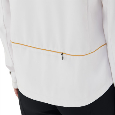 Veste softshell ajustée avec fermeture éclair coupe-vent femme Equestro Blanc