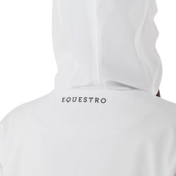 Veste softshell ajustée avec fermeture éclair coupe-vent femme Equestro Blanc