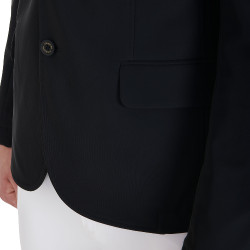 Veste de concours perforée homme en tissu technique Equestro Noir Veste de concours perforée homme en tissu technique Equestro Noir