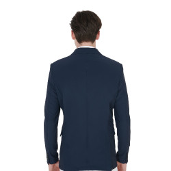 Veste de concours perforée homme en tissu technique Equestro Marine Bleu marine Veste de concours perforée homme en tissu technique Equestro Marine Bleu marine