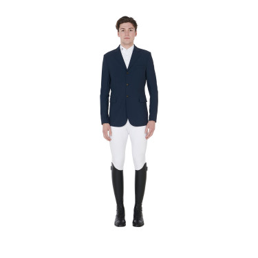 Veste de concours perforée homme en tissu technique Equestro Veste de concours perforée homme en tissu technique Equestro