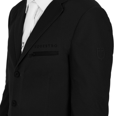 Veste de concours perforée homme 3 boutons Equestro Veste de concours perforée homme 3 boutons Equestro