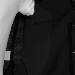 Veste de concours perforée homme 3 boutons Equestro Noir Veste de concours perforée homme 3 boutons Equestro Noir
