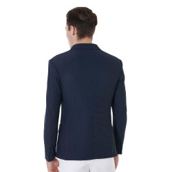 Veste de concours perforée homme 3 boutons Equestro Marine Bleu marine Veste de concours perforée homme 3 boutons Equestro Marine Bleu marine