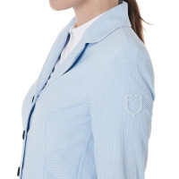 Veste de concours perforée femme 4 boutons Equestro Noir Veste de concours perforée femme 4 boutons Equestro Noir